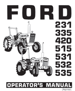 231 335 420 515 531 532 535 tractor