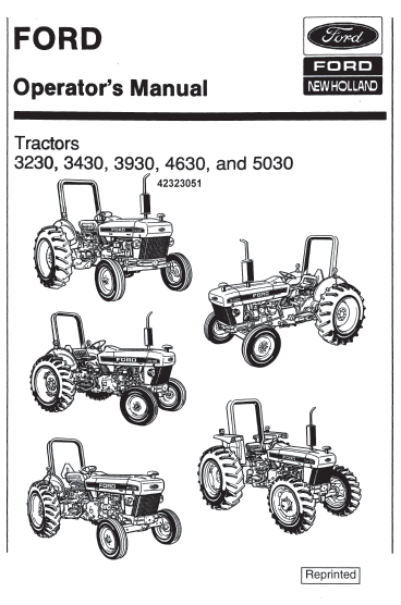 3230 3430 3930 4630 5030 tractor