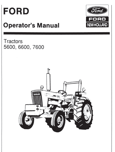 5600 6600 7600 tractor