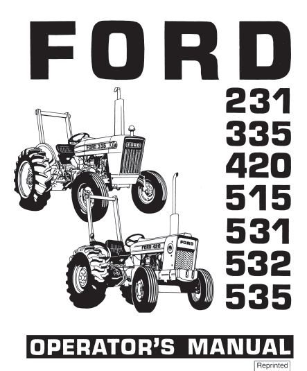 231 335 420 515 531 532 535 tractor
